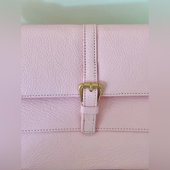 BY FAR Miranda Grained Leather Shoulder Bag in Peony w/ Original Box & Dust Bag - Picture 6 of 9